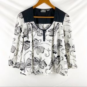 Anthropologie Girls from Savoy butterfly top, 6